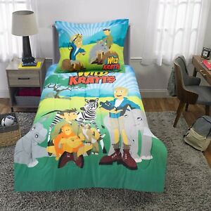 Wild Kratts Kids Comforter Set 2-PC For Boys and Girls Kids Bedding Twin Size