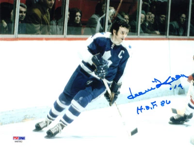 DAVE KEON SIGNED AUTOGRAPHED 8x10 PHOTO + HOF 86 TORONTO MAPLE LEAFS PSA/DNA - Image 1 of 2