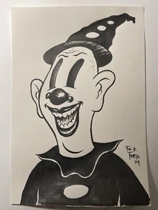 Koko El Payaso Fleischer Studios Dibujo Original de Frank Forte - Imagen 1 de 2