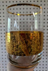 Vintage Bohemia Crystal Czech Gold 8" Vase Crystalex - Picture 1 of 4