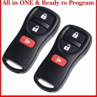 2 For 2004 2005 2006 2007 2008 2009 Nissan Titan Remote Keyless Entry Key Fob - Image 1 of 4