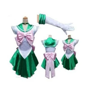 Uniforme Sailormoon Vestido Elegante y Guantes G36 Sailor Moon Júpiter Disfraz Juegos con disfraces - Imagen 1 de 2