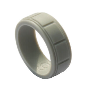 Medical Grade Silicone Wedding Ring Men's Women Sports Rubber Band 5-14# Size