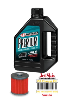 Maxima Oil Change Kit For Suzuki DRZ125 DRZ125L (2003-2023) - Image 1 of 4