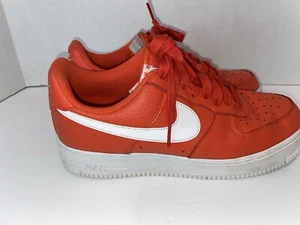 Nike Men's Size 7.5 US Air Force 1 Low '07 Team Orange White AA4083-800 - Picture 1 of 6