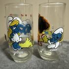 Vintage 1982 Hardees Smurfette And Jokey Smurfs Glass