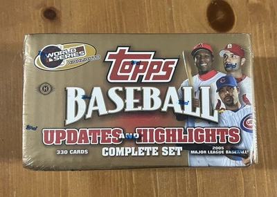2005 Topps Baseball Updates & Highlights Complete Set Card Box - Factory Sealed - Image 1 of 3