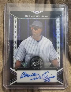 2024 Leaf Multi-Sport Leaf Auto Purple Shimmer #LA-BW1 Bernie Williams #/7 - Foto 1 di 1