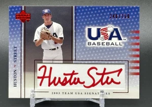 2003 Upper Deck USA Baseball Team Signatures Red #'d /750 Huston Street Auto - Bild 1 von 3