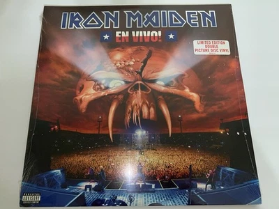 IRON MAIDEN “EN VIVO” TRIPLE LIVE LP/VINYL PICTURE DISC NEW SEALED EDDIE LIVES! - Image 1 of 4