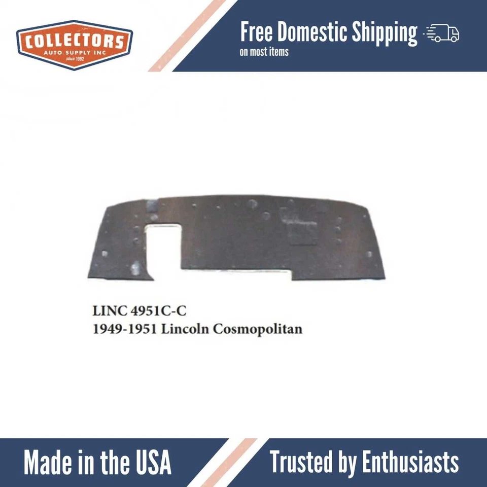Almofada de isolamento amortecedor de som firewall para 1949-1951 Lincoln Cosmopolitan, painel - Imagem 1 de 4