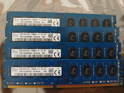Lots of 4 HMT41GU6BF48A-PB 8 GB PC3L-12800U DIMM Low Voltage DDR3 SDRAM Sticks - Image 1 of 4