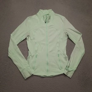 Lululemon Define Jacket Womens 8 Mint Green Full Zip Luon Stretch Pockets Slim - Picture 1 of 10
