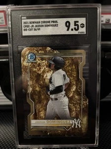 Jasson Dominguez 2021 Bowman Chrome Draft Die Cut Variation /49 SGC 9.5 MT+ - Picture 1 of 1