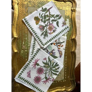 Vintage Napkins 100% Cotton Floral Patter Portmeirion British Vintage Napkins - Picture 1 of 12