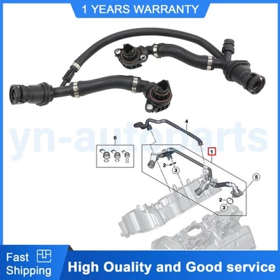 Manguera respirador cárter con válvula 11158647961 para BMW 550i 650i 750Li xDrive V8 Foto 1 de 4