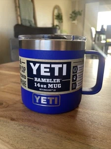 Yeti Rambler 14oz Mug Offshore Blue w/Magslide - Picture 1 of 4