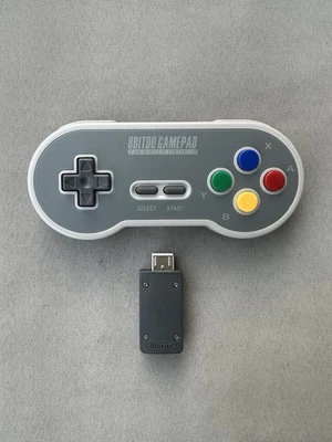 8bitdo SF30 / SN30 Gamepad Wireless 2.4 Bluetooth Controller mit Empfänger -SNES - Bild 1 von 4