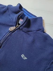 Vineyard Vines Blue 1/4 Zip Pullover Sweater Sweatshirt Kids/Youth Size XL 18 - Picture 1 of 9