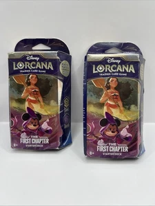 Disney Lorcana Juego de Cartas Coleccionables El Primer Capítulo Mazo de Inicio 2 Cajas 120 Cartas - Imagen 1 de 4