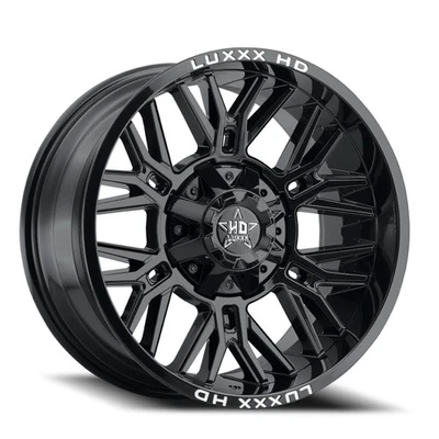 22x12 Luxxx HD LHD25 Gloss Black Wheel 8x170-6.5 (-44mm) - Image 1 of 4