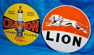 2 Porcelain Enamel Sign, More Details In Description - Picture 1 of 4