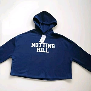 Tu Notting Hill Cropped Hooded Sweatshirt. medium BNWT - Picture 1 of 7