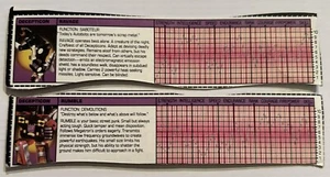Transformers G1 Ravage & Rumble Original Card back Specs - Picture 1 of 2