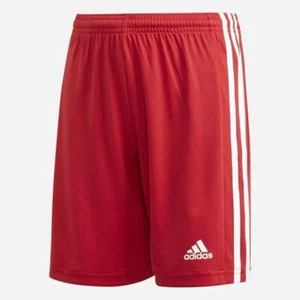 adidas Squadra 21 Kids Climalite Shorts Age 5 to 10 Red Boys Girls sport gym - Picture 1 of 3