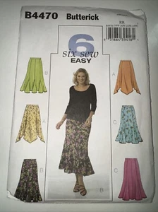 Butterick B4470 6 Women's Sew Easy Skirts Dancewear Pattern Sz 18W-24W UNCUT FF - Picture 1 of 3