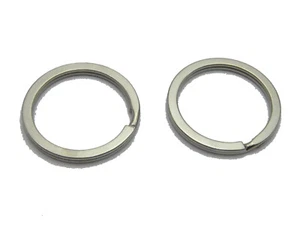 12pcs 30mm Stainless Steel Key Rings - Heavy Duty Round Split Ring Connectors - Picture 1 of 10