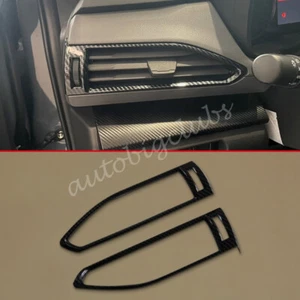 For Subaru Crosstrek 2024-2025 Carbon Fiber Side AC Vent Cover Trims Accessories - Picture 1 of 5