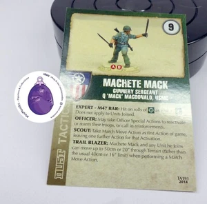 Dust Tactics 1947, Machette MAck, Vietnam, Card only, Carte seule - Imagen 1 de 2