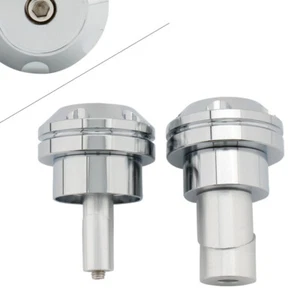 1 Pair Motorcycle CNC Aluminum Alloy Front Axle Nut Cover For BMW R18 Chrome - Picture 1 of 8