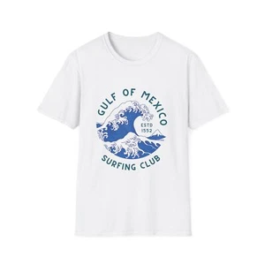 Camiseta Club de Surf del Golfo de México Camiseta Gráfica Onda De Colección Camiseta Anti Trump - Imagen 1 de 33