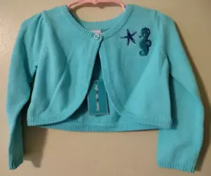 Cardigan ""Under The Sea"" bambina Gymboree/NUOVO CON ETICHETTE/taglia 2T/RTLS $34,95 - Foto 1 di 9