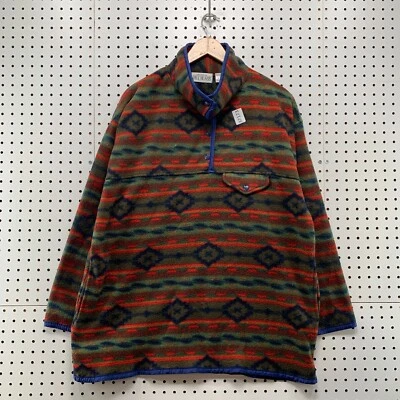 Suéter Pullover Para Hombre Grande Multicolor 24x30 De Colección Bill Blass Azteca 1/4 Cremallera Foto 1 de 4