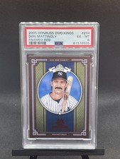 2005 Donruss Diamond Kings Red Framed Don Mattingly #294 PSA 6 POP 1 / 1 HIGHER
