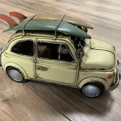 Decoração de carro clássica vintage com pranchas de surf no topo escultura de metal surf  - Imagem 1 de 4