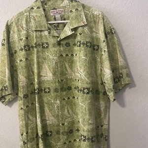 Boca Classics Short Sleeve Shirt Size L  55% COTTON, 45% RAYON - Picture 1 of 3