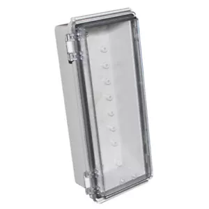 CamdenBoss CHDX8-322C X8 Series Hinged ABS Transparent Lid 260x110x100 IP66/67 - Picture 1 of 1