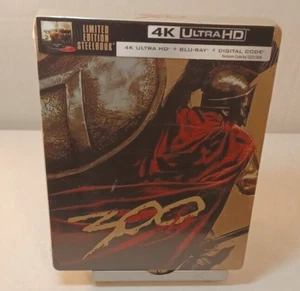 300 Steelbook (4K+Blu-ray) Brand NEW (Sealed)-Box Shipping with Tracking - Imagen 1 de 7