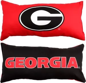 Georgia Bulldogs NCAA 16" x 6" Bolster Travel Pillow - AB098S4G4ZD5 - Picture 1 of 3