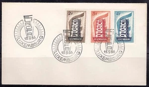 Luxembourg 1956 Europa CEPT Mi#555-557 FDC - Picture 1 of 1