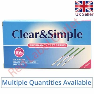 Clear & Simple Early High Sensitivity Pregnancy 20mIU of HGC Urine Test Strips