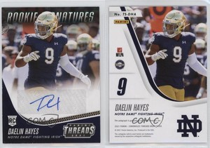 2021 Chronicles Draft Picks Threads Signatures Green Daelin Hayes Rookie Auto RC
