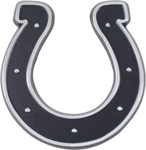 Indianapolis Colts Solid Metal Auto Emblem Adhesive Backing - Picture 1 of 1