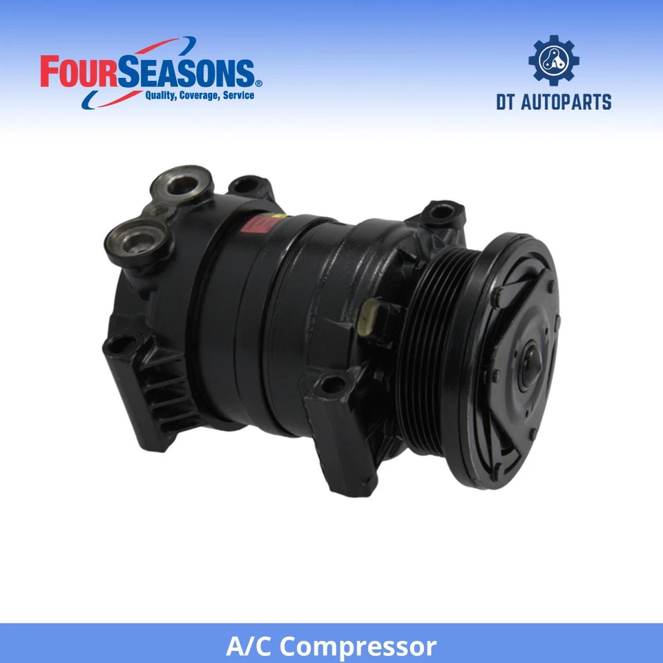 Para 1996-2000 Chevrolet Express 1500 A/C Compressor 4 Estações 1997 1998 1999 - Imagem 1 de 4