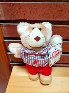 NWT Vintage 1986 Boone Furskins Wendys Teddy Bear Plush Kids Meal Toy 7" - Picture 1 of 8