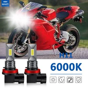 For Ducati 1098 1198 1298 R S SP LED Motorcycle Headlight Hi/Lo Beam White Bulbs - Picture 1 of 12